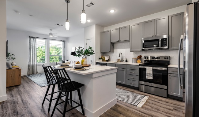 Interior photo Chefs kitchen showcasing floorplan